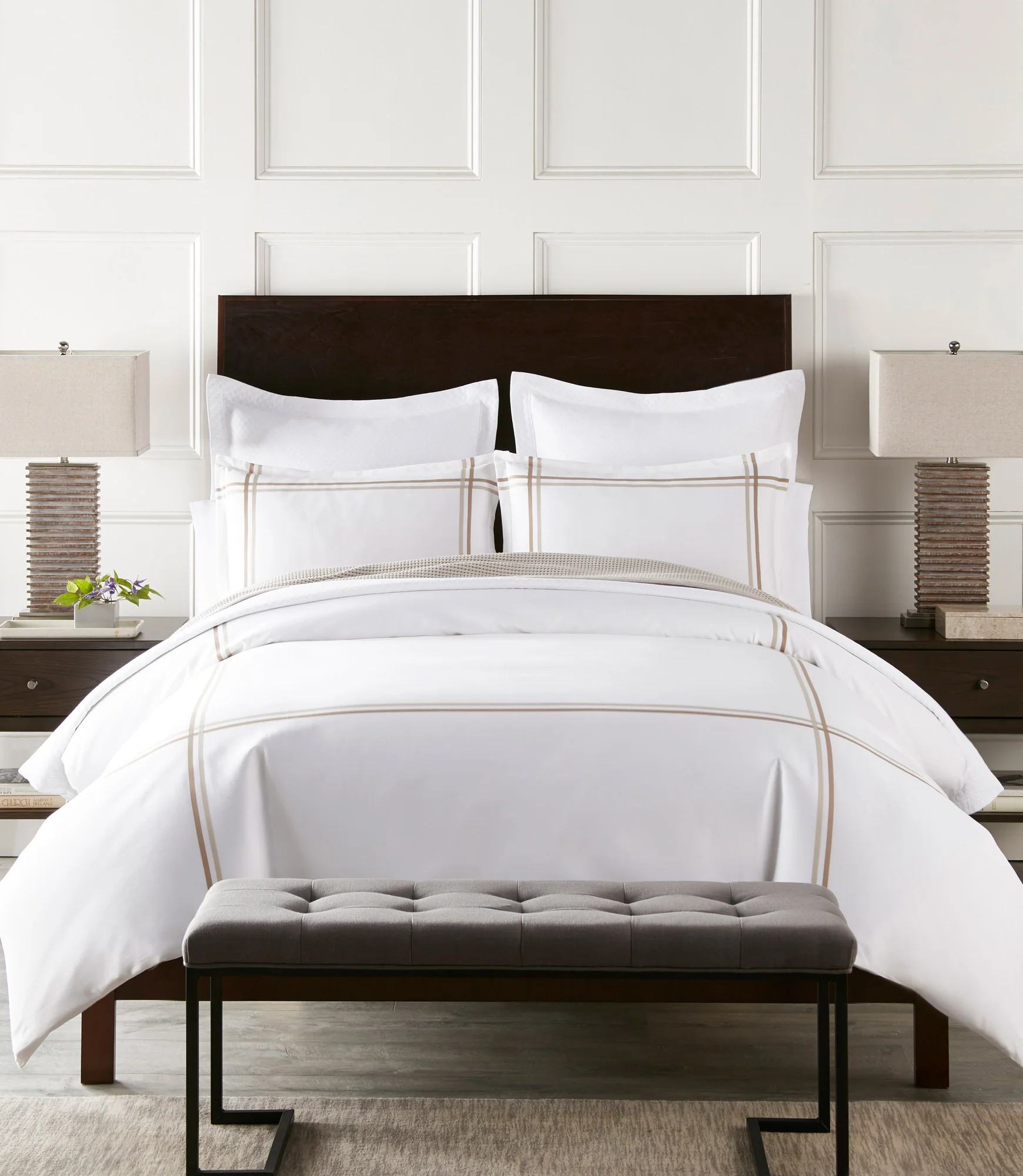 Duo Striped Sateen Duvet Cover - Image 3
