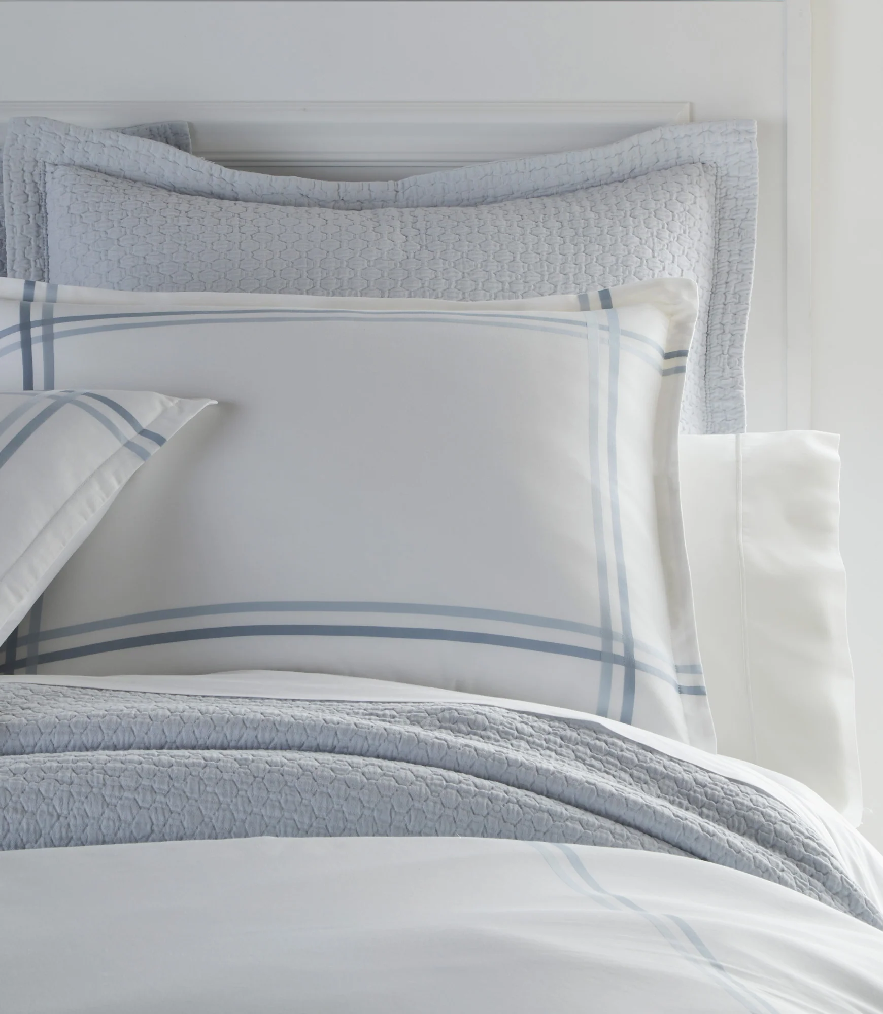 Duo Striped Sateen Duvet Cover - Image 6
