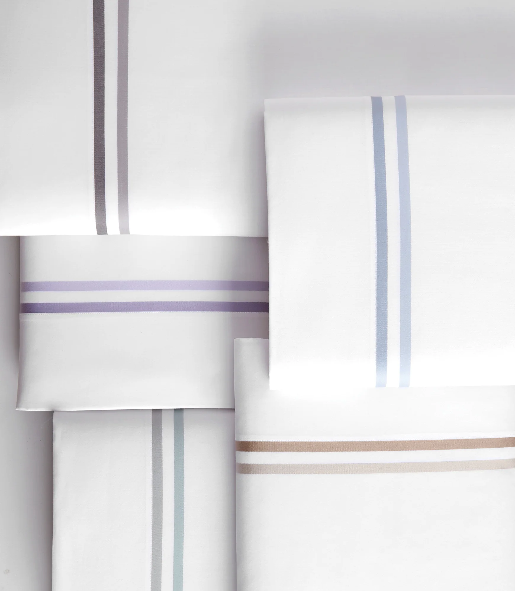 Duo Striped Sateen Flat Sheet - Image 2