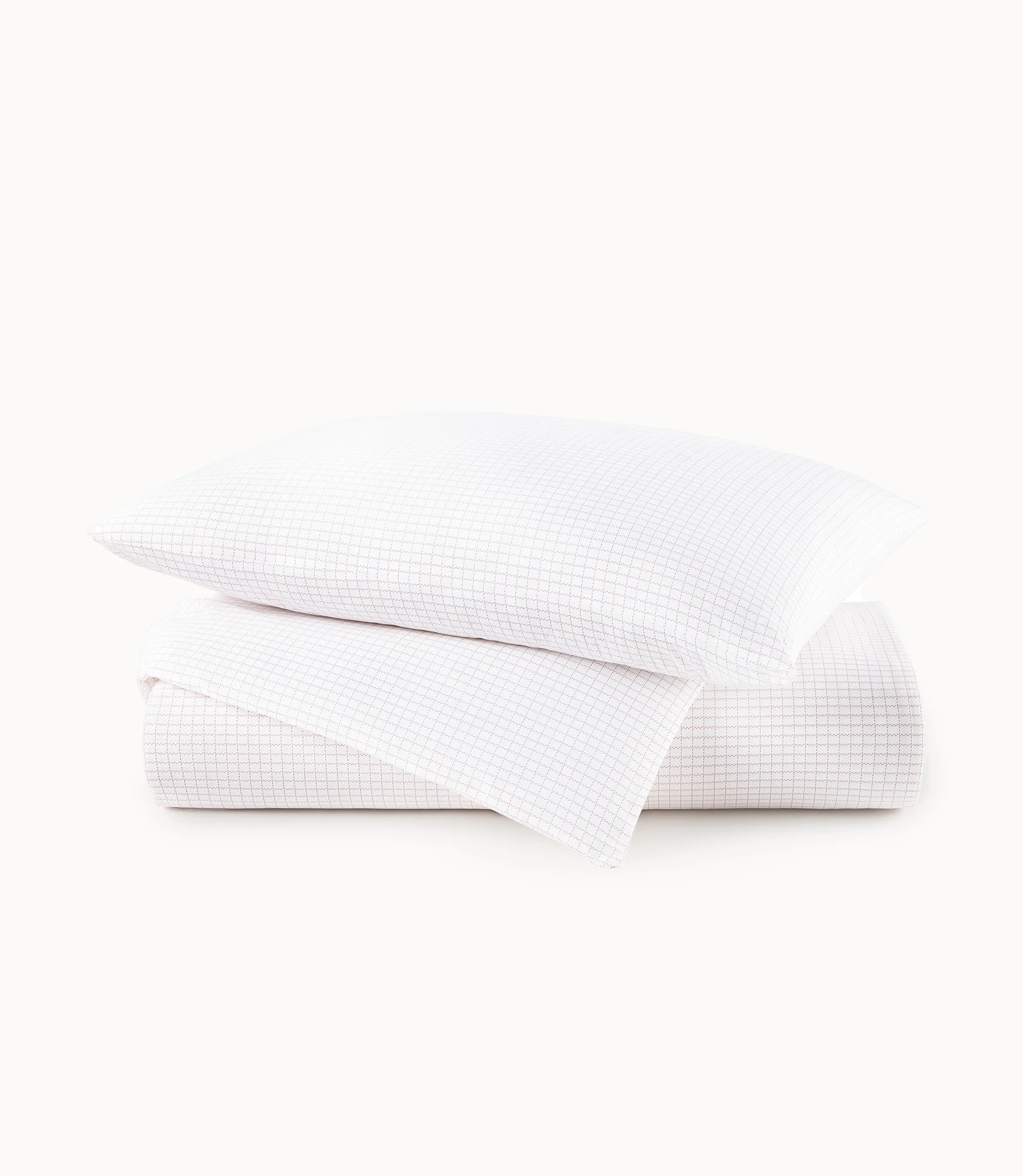 Grid Percale Duvet Cover