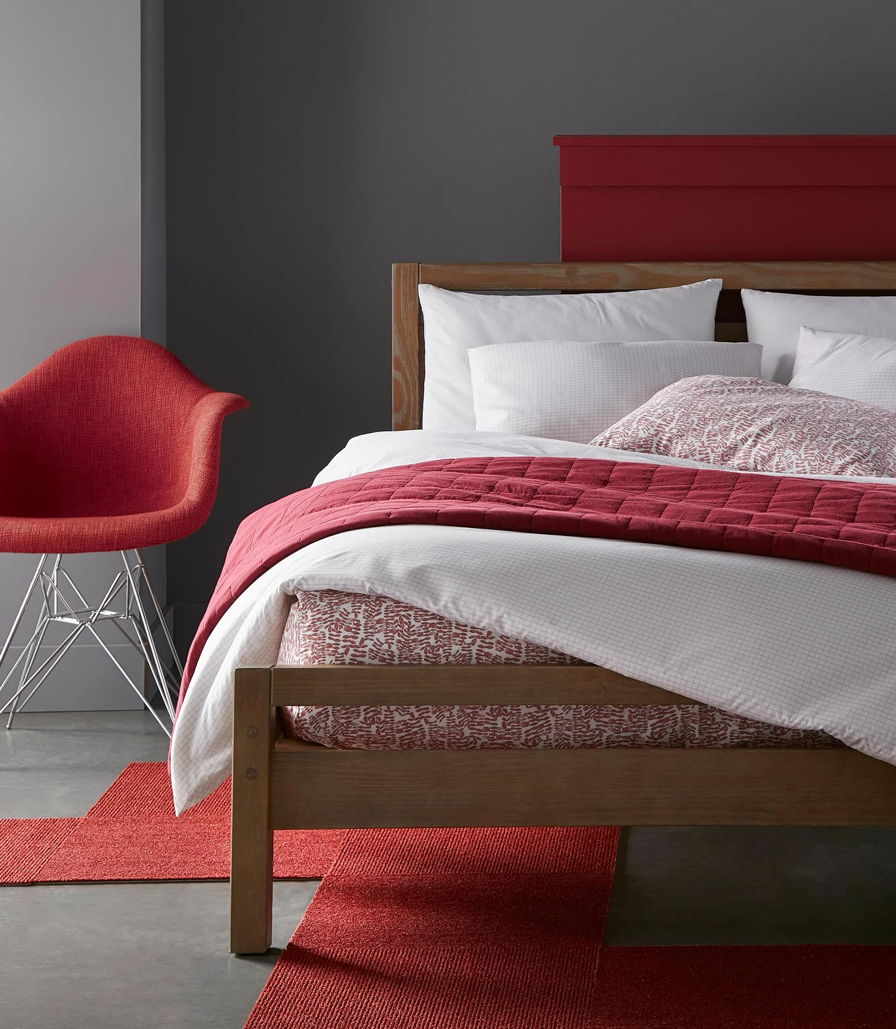 Grid Percale Duvet Cover - Image 2