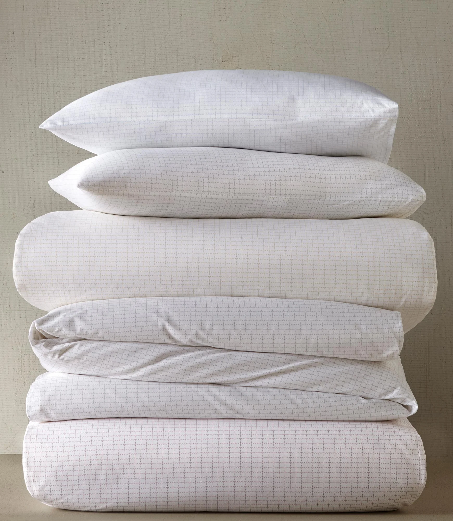 Grid Percale Duvet Cover - Image 3