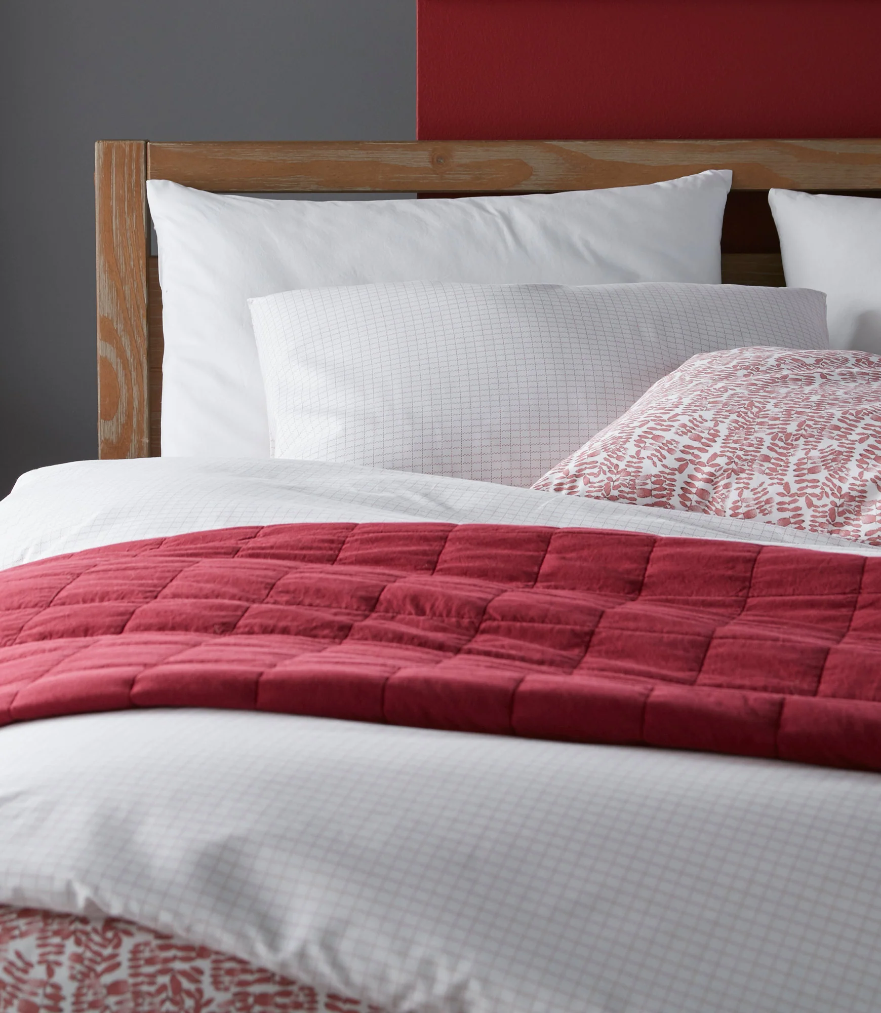 Grid Percale Duvet Cover - Image 4
