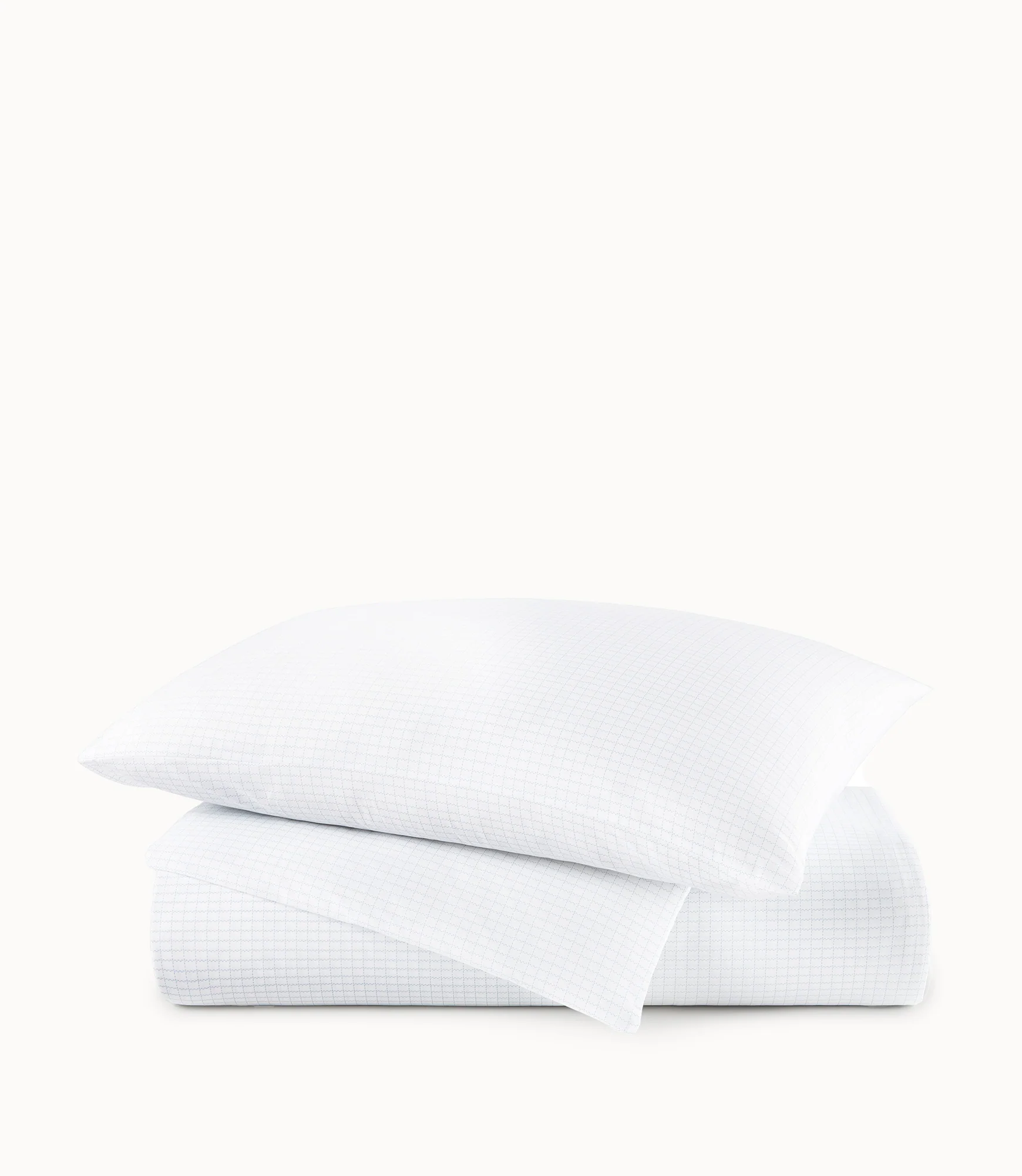 Grid Percale Duvet Cover - Image 8