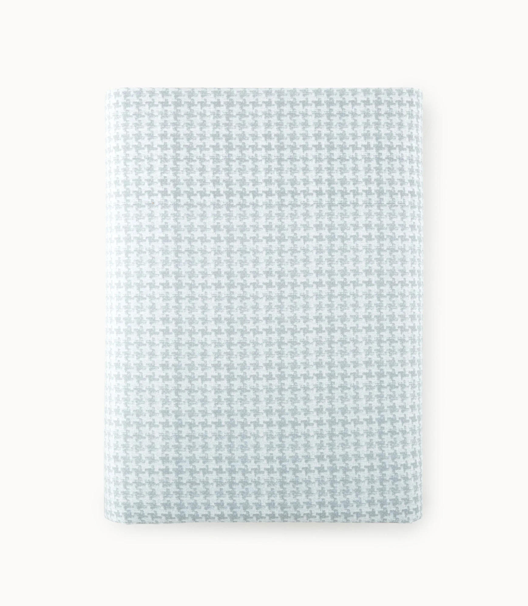 Houndstooth Percale Flat Sheet