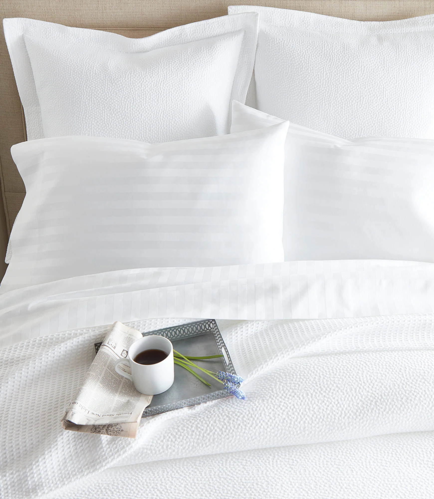 Soprano Stripe Sateen Flat Sheet - Image 2